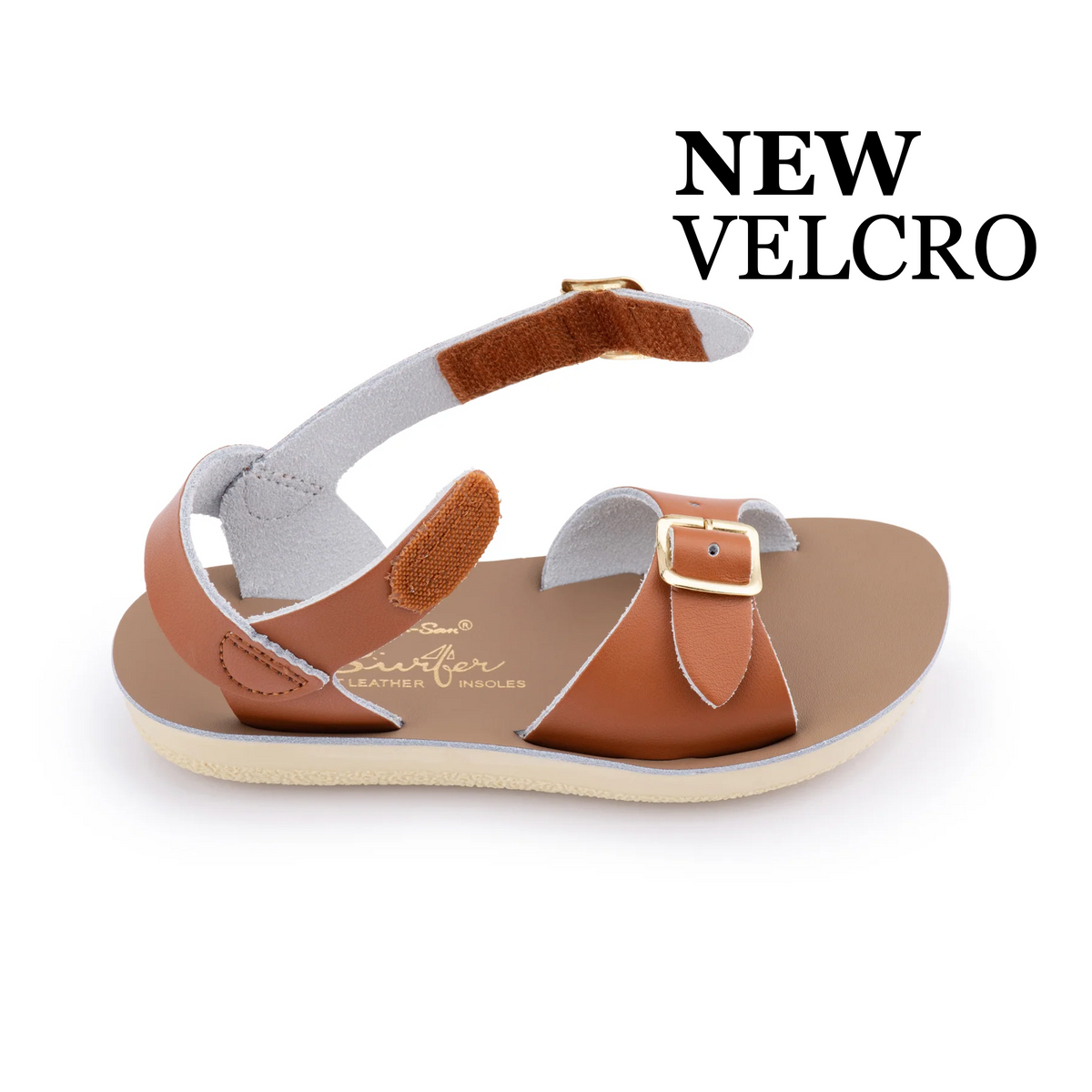 Sun-San Surfer Tan Velcro - Kids – Salt Water Sandals Canada